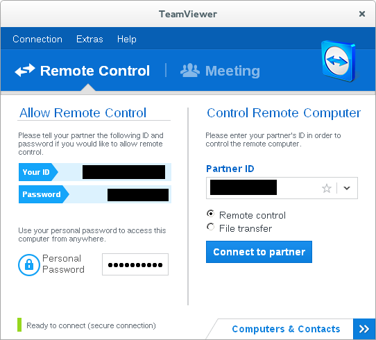 teamviewer remote control password changes