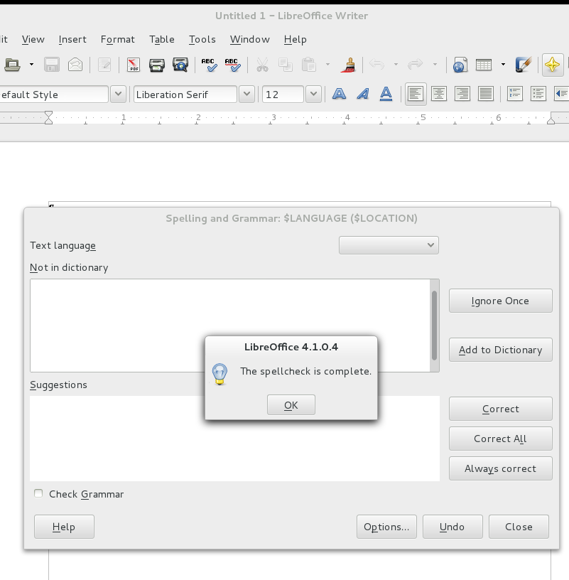 libreoffice for mac and spell check