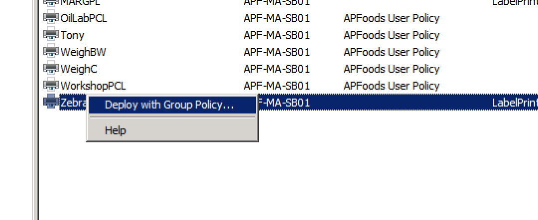 “Deleted” Group Policy Deployed Printer Will Not Delete on the Client