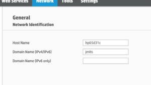 Add a domain name to the ipv4 domain name field