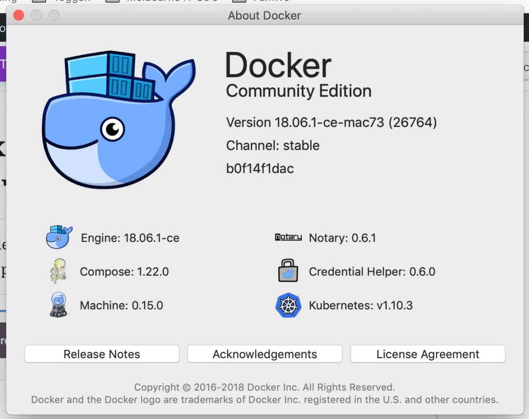 downgrade docker on mac