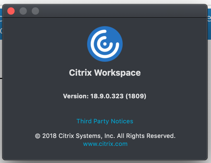 citrix reciever for mac 18.9