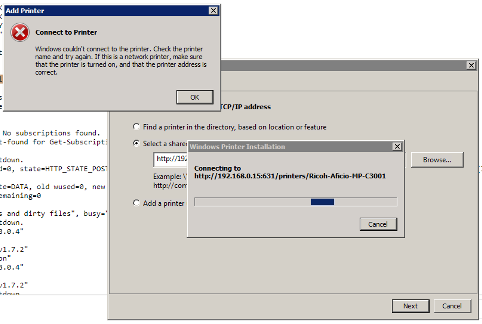 Getting windows to print to ipp printer hosted on ubuntu 18 04 toggen
