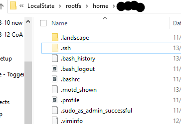 How to find the Windows Subsystem for Linux Home Directory for the Current User