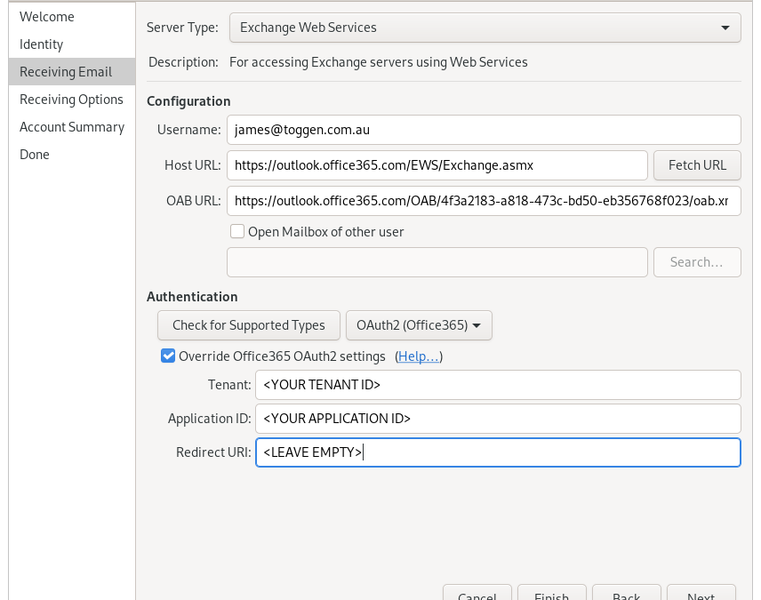 Evolution Email Setup For Microsoft 365