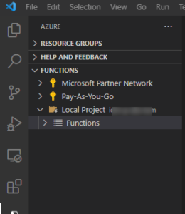 Download an Azure Function App for Development in VS Code | Toggen