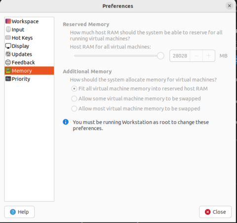 vmware workstation pro 12 with ubuntu guest max disk usuage